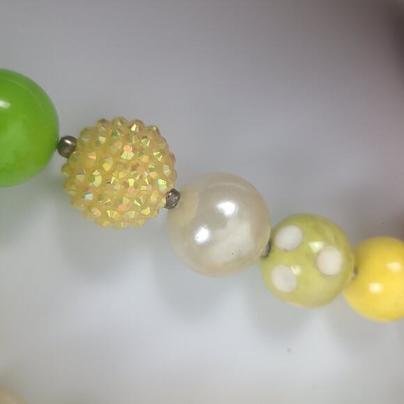 Tinker Bell Chunky Bead Necklace Bubble Bead‎ - Picture 13 of 13